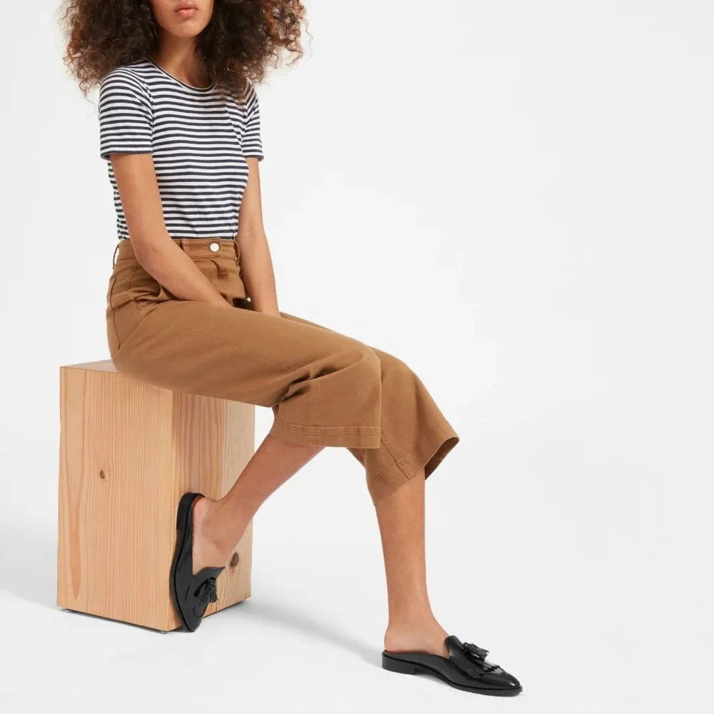 Everlane The Modern Tassel Loafer Mule in Black New Womens Oxford Slides - Picture 11 of 12